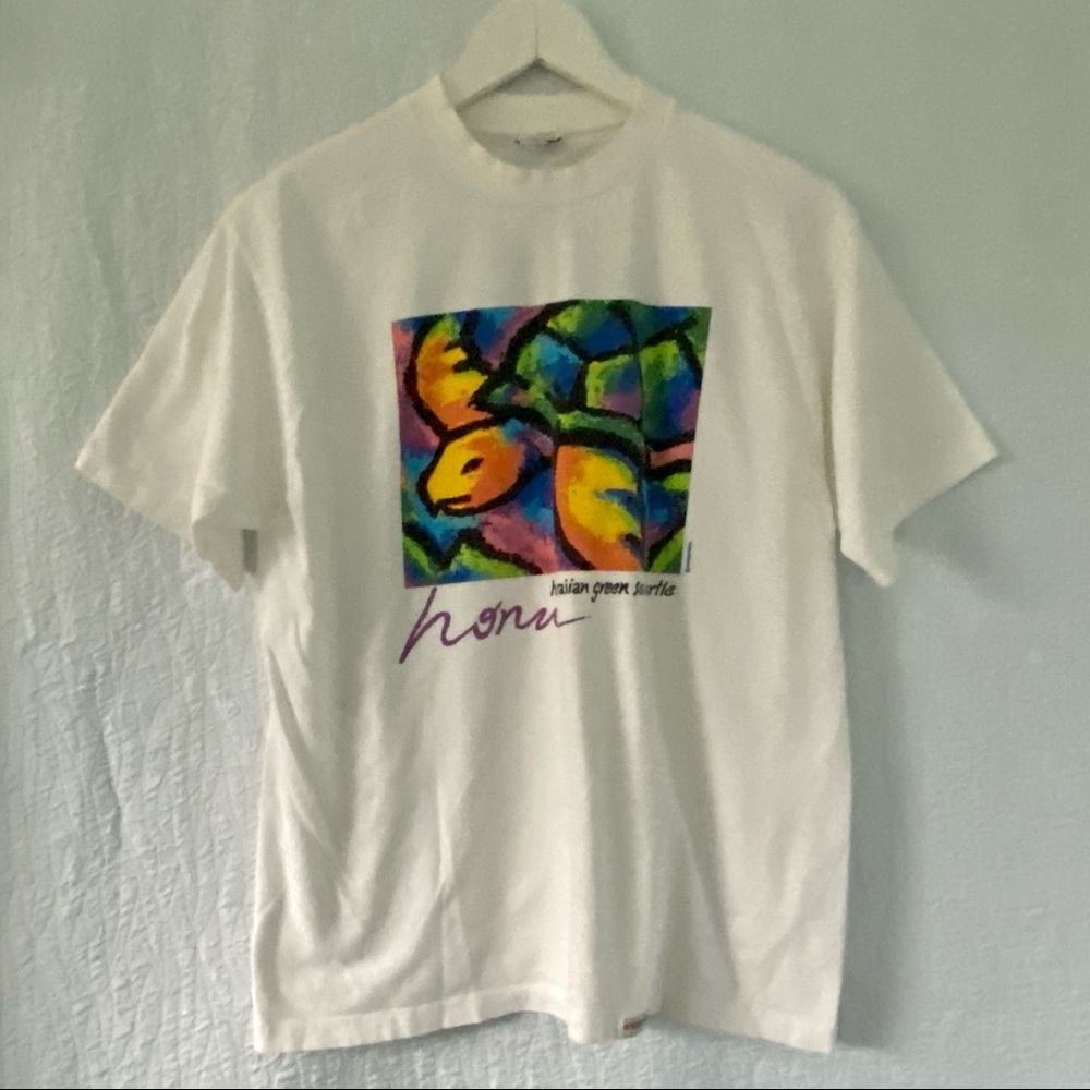 Vintage Crazy Shirt Graphic Sea Turtles Hawaii